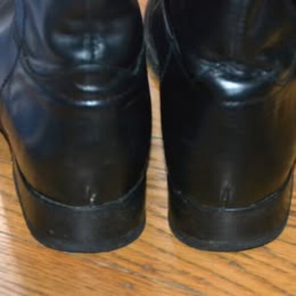 Frye Melissa Button Boots Womens 6.5B Black Leather Riding Equestrian 77167 - Picture 4 of 5